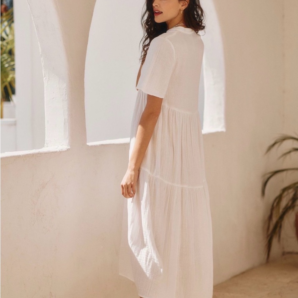 Anthropologie Kallie Flowy Maxi Dress size Small - Picture 5 of 6